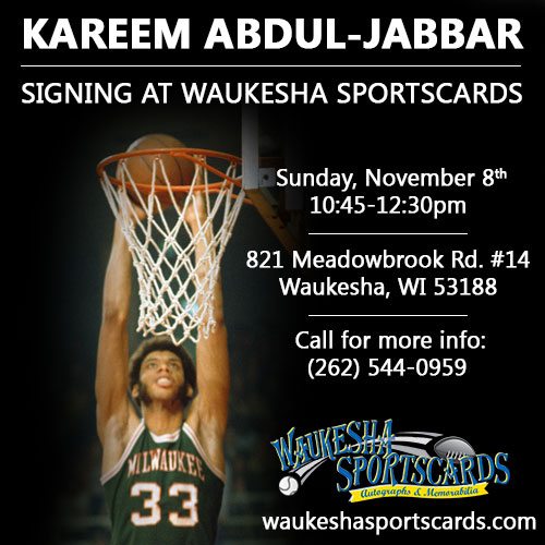 Kareem Abdul-Jabbar Milwaukee Signing